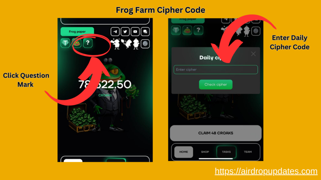 Frog Farm Cipher Code